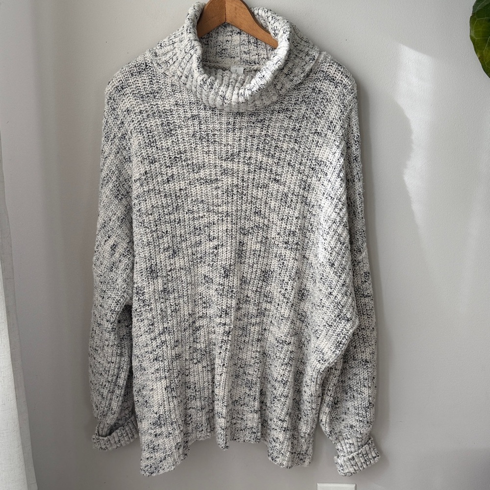 Offline by Aerie Chillside Long Sleeve Chunky Knit Oversized Baggy Turtleneck